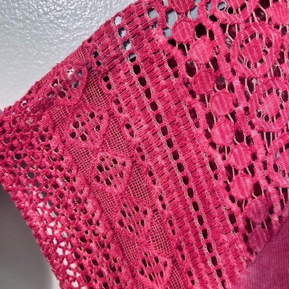 NWT Free People Strawberry Crochet Knit Bodycon Maxi Dress Small - Picture 7 of 8